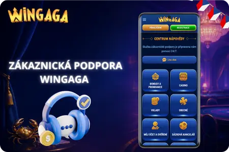 Zákaznická podpora v Wingaga Casino